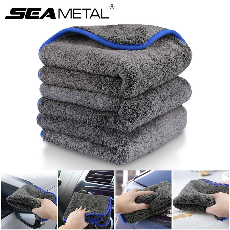 Microfiber Car Drying Towel Super Absorbent - Seam1200gsm handuk cuci mobil serat mikro