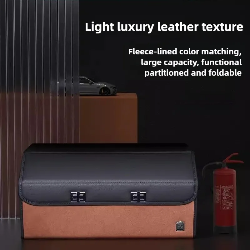 Car Trunk Organizer Foldable Storage Box - Kotak Penyimpanan Bagasi Mobil Berbahan Suede
