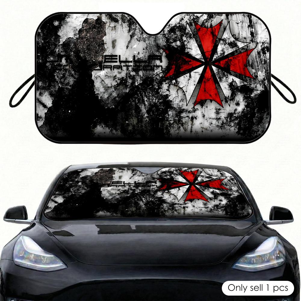 Car Sunshade Windshield Umbrella Foldable - Payung Film Horor Pelindung Matahari Kaca