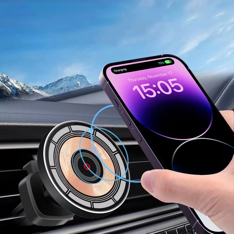 Pengisi Daya Nirkabel Magnetik - Wireless Car Charger Mount Fast Charging ulasan dan harga