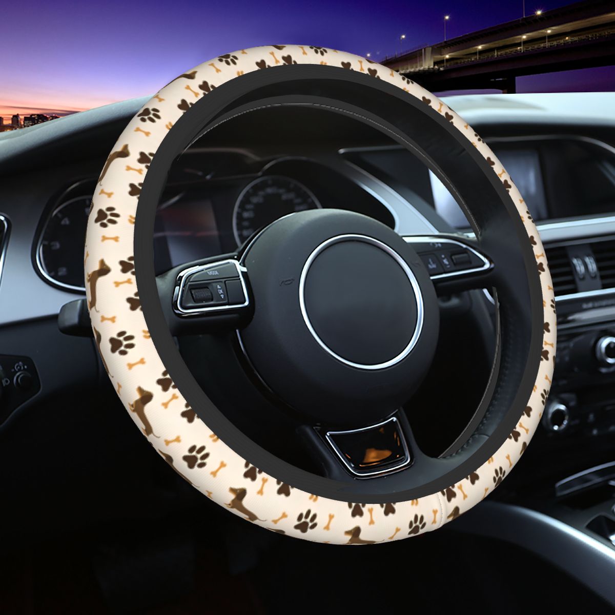 Penutup Roda Kemudi Mobil Dach - Car Steering Wheel Cover Anti Slip Breathable ulasan dan harga