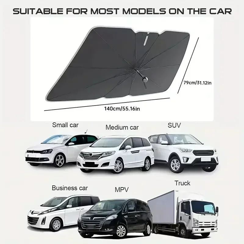 Pelindung Matahari Mobil yang  - Car Sunshade Windshield Umbrella Foldable ulasan dan harga