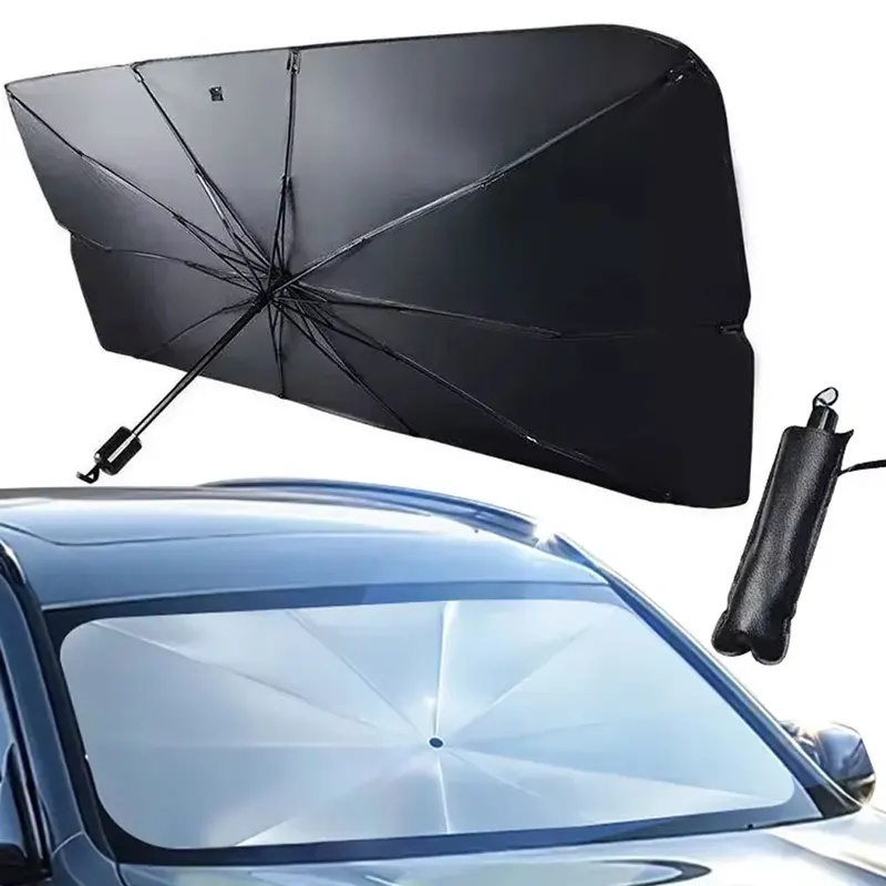 Isi Kaus Kaki Natal, Payung Pe - Car Sunshade Windshield Umbrella Foldable ulasan dan harga