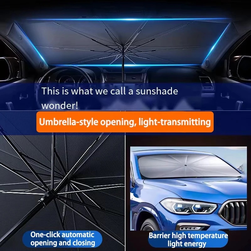 Isi Kaus Kaki Natal, Payung Pe - Car Sunshade Windshield Umbrella Foldable ulasan dan harga
