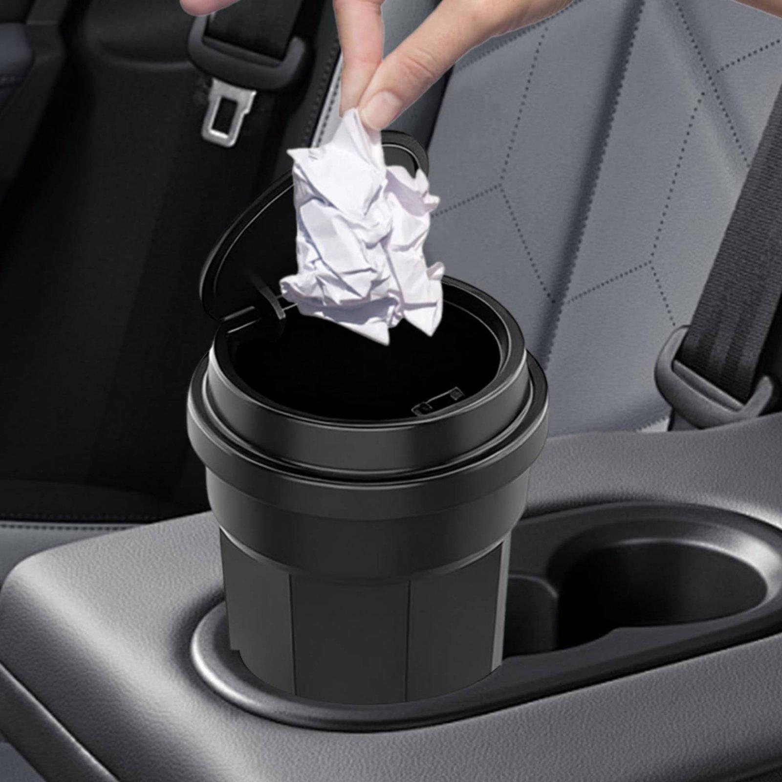 Tempat Sampah Mobil dengan Tut - Waterproof Car Trash Can With Lid ulasan dan harga