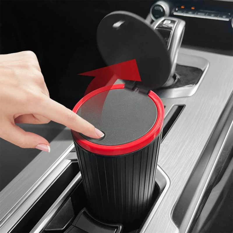Kotak penyimpanan tutup bulat  - Waterproof Car Trash Can With Lid ulasan dan harga