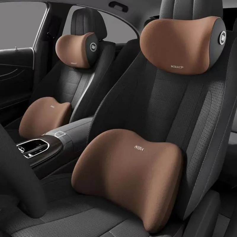 Bantal kursi mobil busa memori - Memory Foam Car Neck Pillow Lumbar Support ulasan dan harga