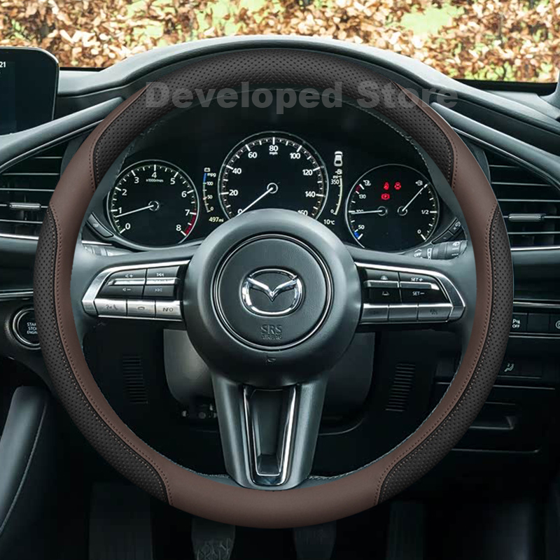 Sarung Setir Mobil Untuk Mazda - Car Steering Wheel Cover Anti Slip Breathable ulasan dan harga